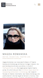 Mobile Screenshot of magdaromanska.com